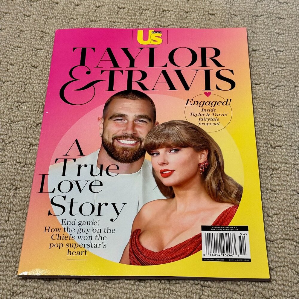 New US Weekly Taylor Swift & Travis Kelce Engaged magazine